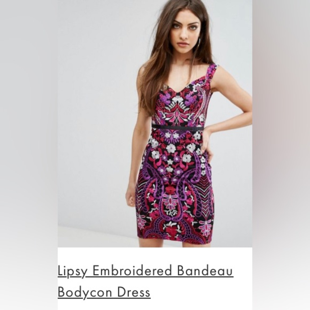 Colourful bodycon Lipsy dress